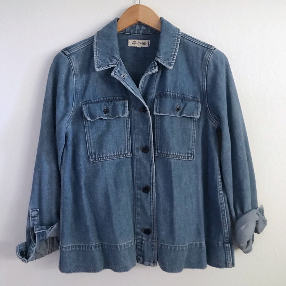 Madewell Denim Army Swing Jacket